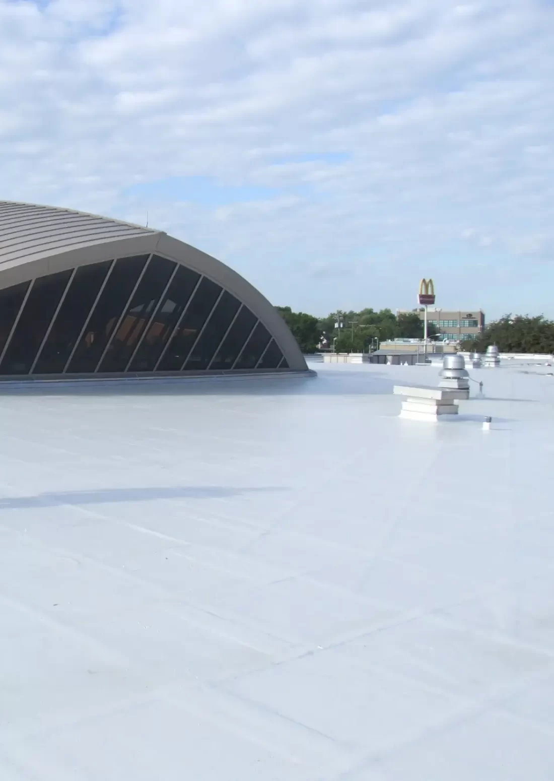 Pose peinture blanche toit cool roof